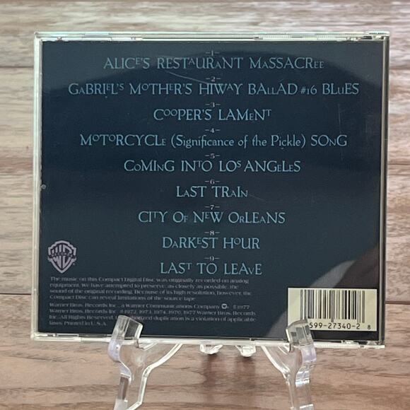 The Best Of Arlo Guthrie CD 1990 Warner Bros. 3117-2 - Picture 8 of 8